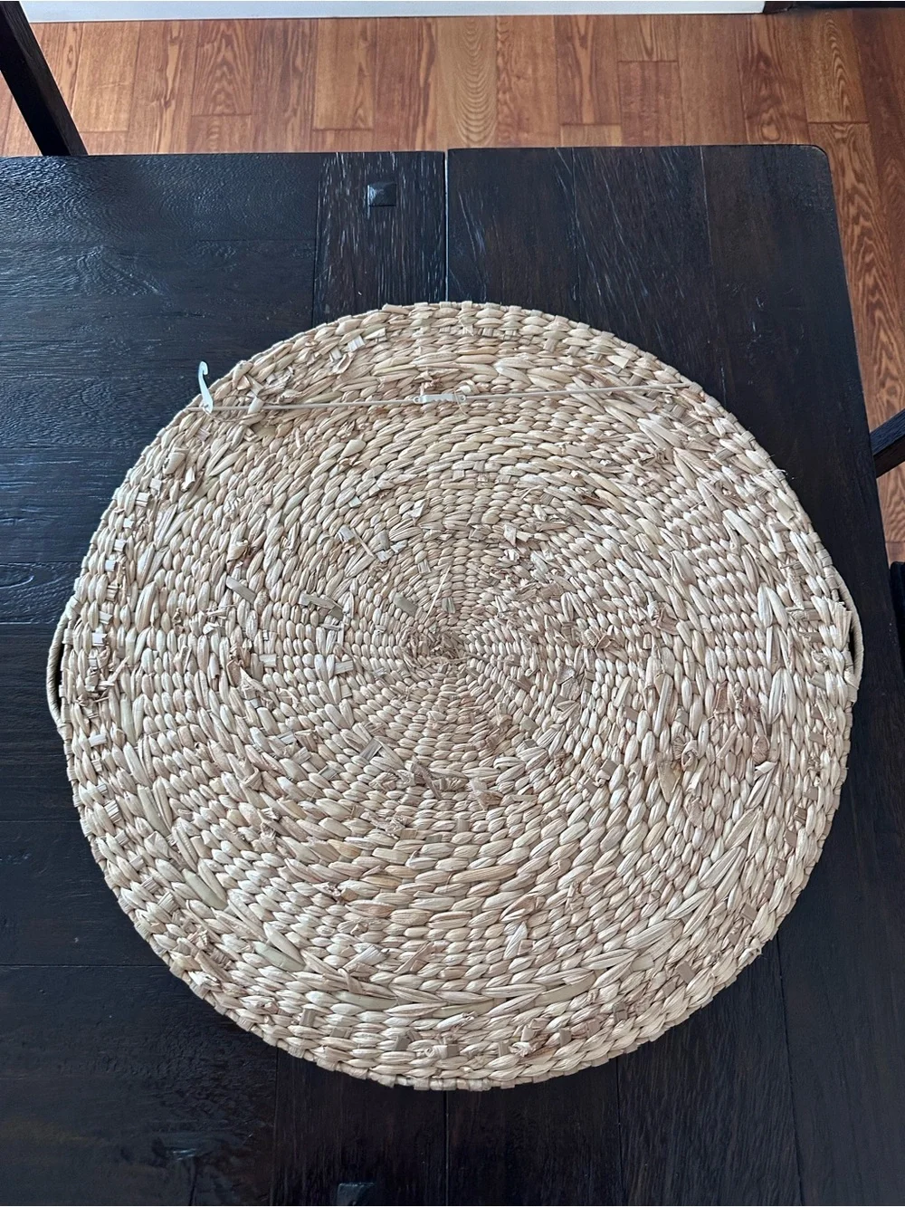 24” Round Natural Woven Rattan Wall Decor - Natural